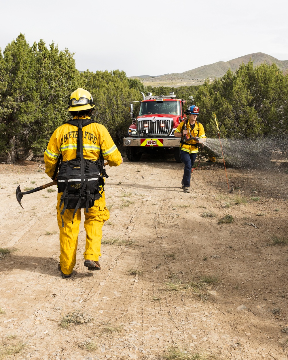 Unified Fire Authority performs wildland fire suppression training
