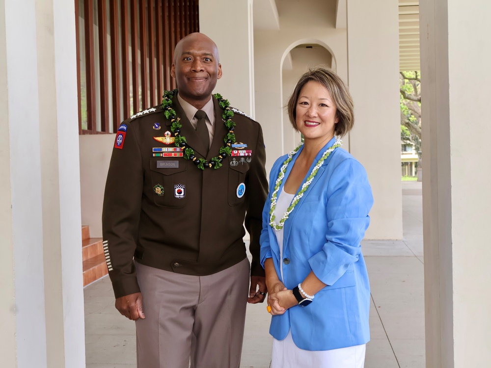 Tri Command Commander engages with East West Center