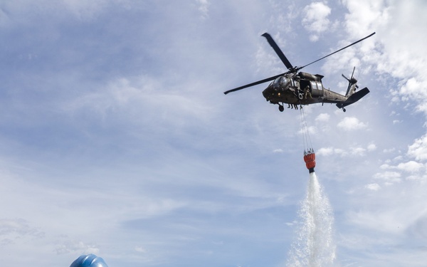 Unified Fire Authority and 2-211th Aviation Regiment perform wildland fire suppression training
