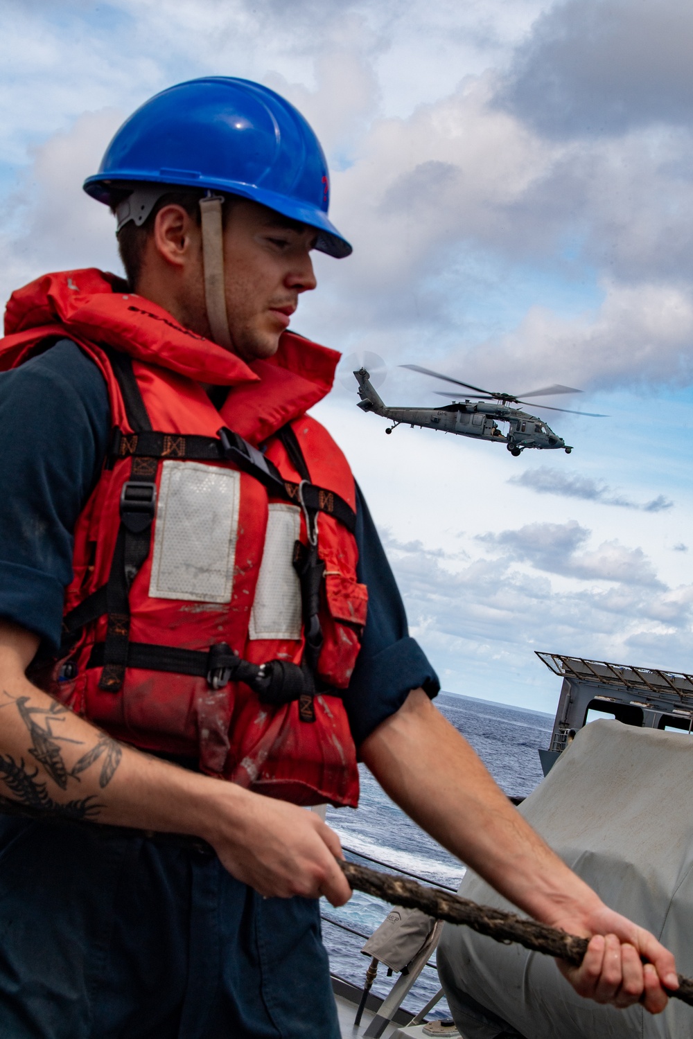 USS Gridley Underway Replenishment