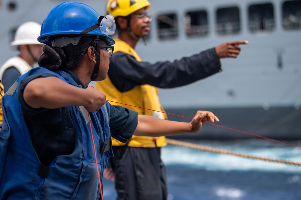 USS Gridley Underway Replenishment
