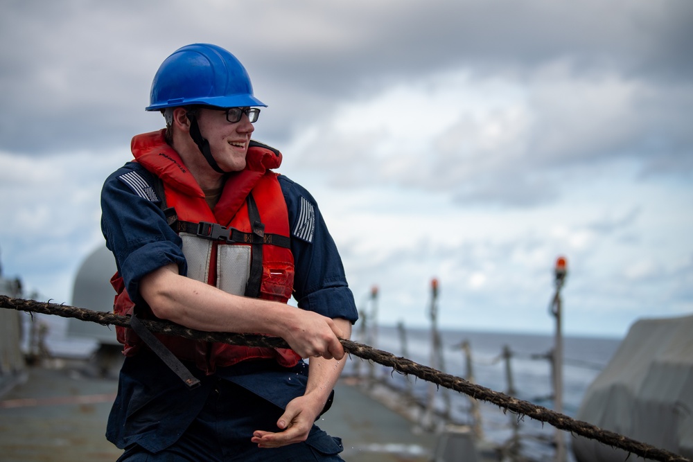 USS Gridley Underway Replenishment