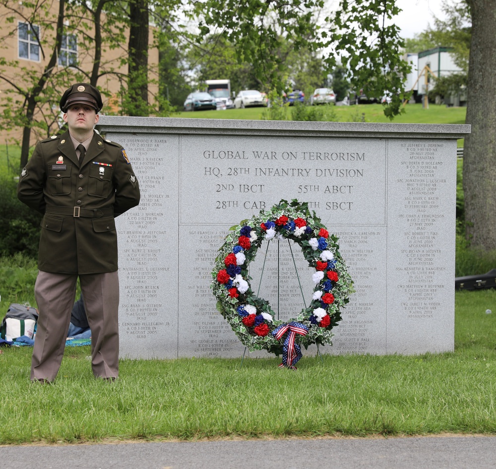 Boalsburg ceremony with 28th ECAB