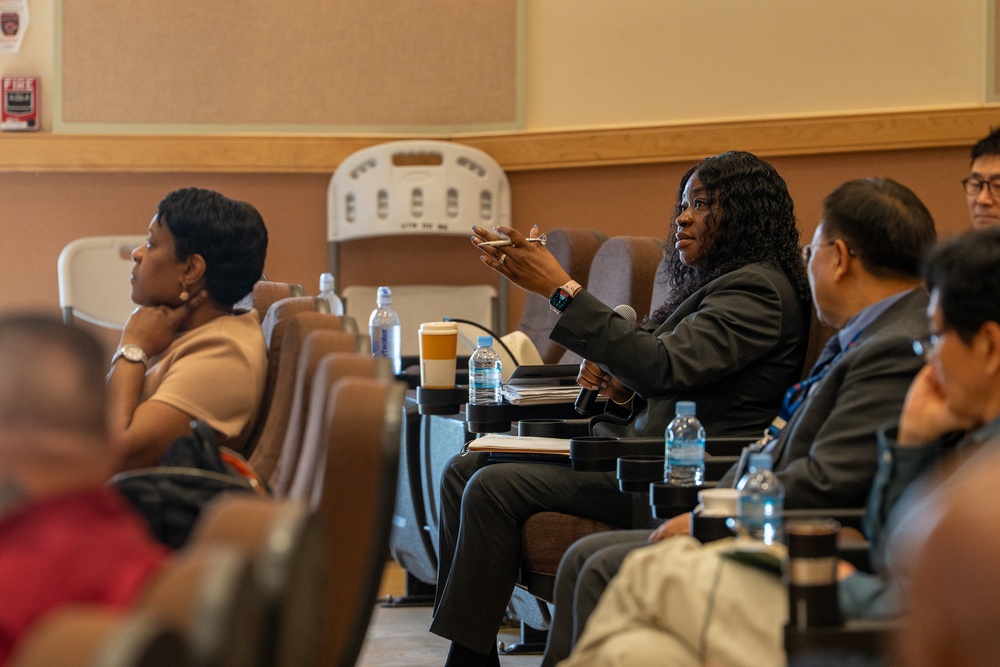 The U.S. Army Materiel Support Command – Korea conducted a Leadership Professional Development (LPD) training session for Department of the Army Civilians (DAC) and Korean National (KN) employees at Camp Carroll Theater on May 15.