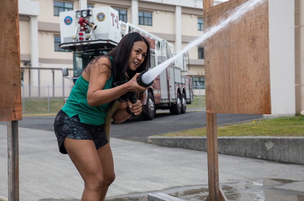 U.S. Marine spouses step into their partners' boots for a day