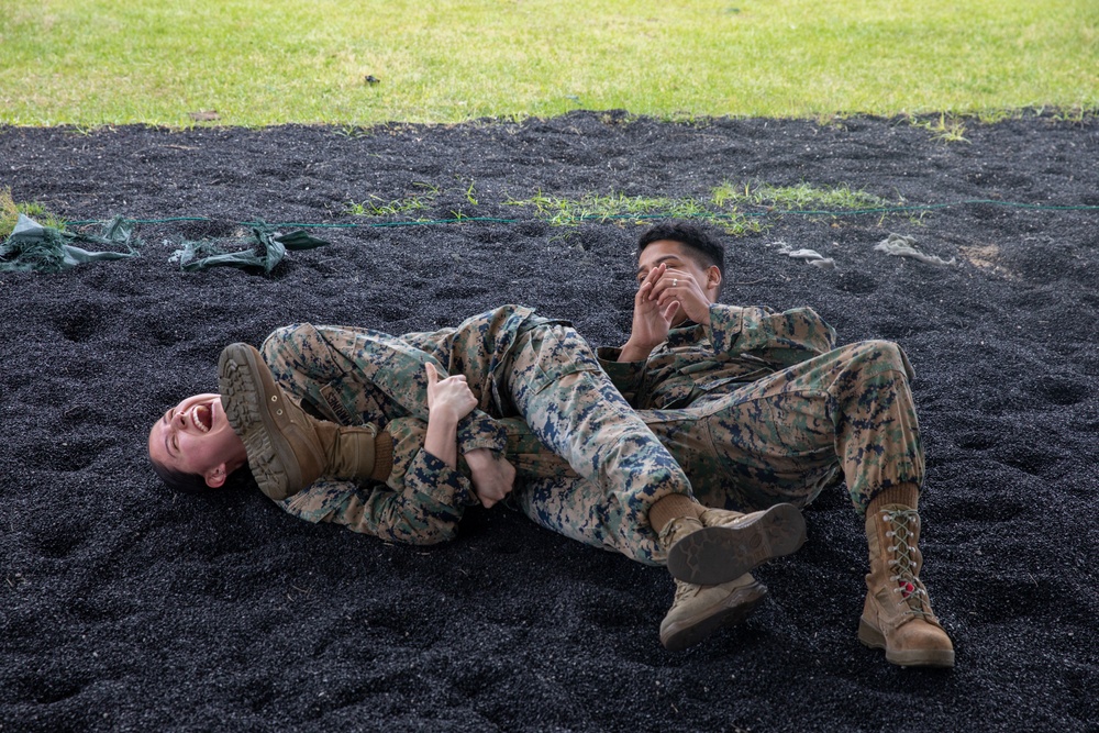 U.S. Marine spouses step into their partners' boots for a day