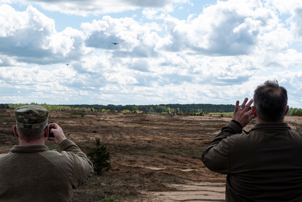 DHA’s Force Health Protection team observe airborne operations during DEFENDER 2025 in Lithuania