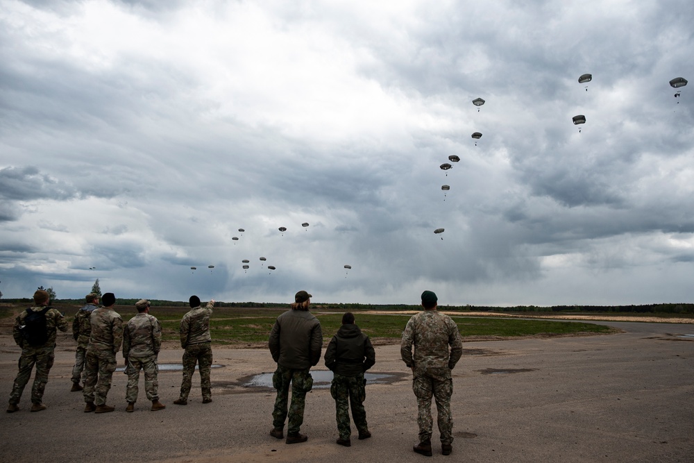 DHA’s Force Health Protection team observe airborne operations during DEFENDER 2025 in Lithuania