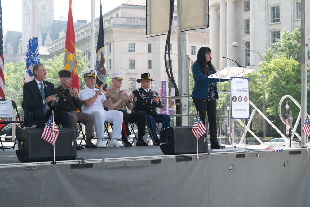 USPS 250th Military Stamps First Day of Issuance Ceremony