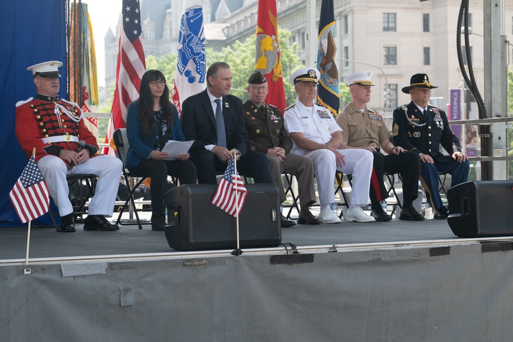 USPS 250th Military Stamps First Day of Issuance Ceremony