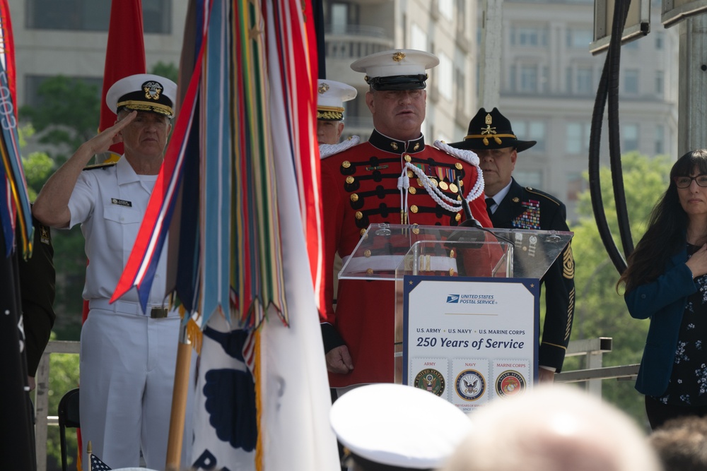 USPS 250th Military Stamps First Day of Issuance Ceremony