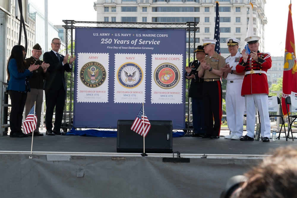 USPS 250th Military Stamps First Day of Issuance Ceremony
