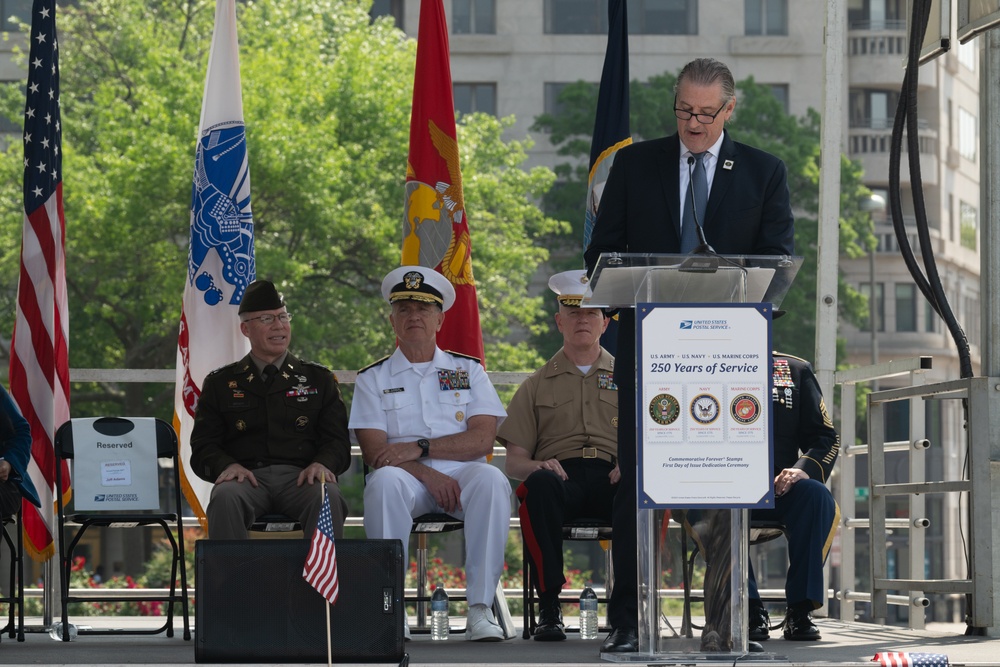 USPS 250th Military Stamps First Day of Issuance Ceremony