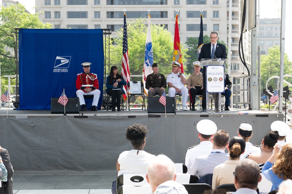 USPS 250th Military Stamps First Day of Issuance Ceremony