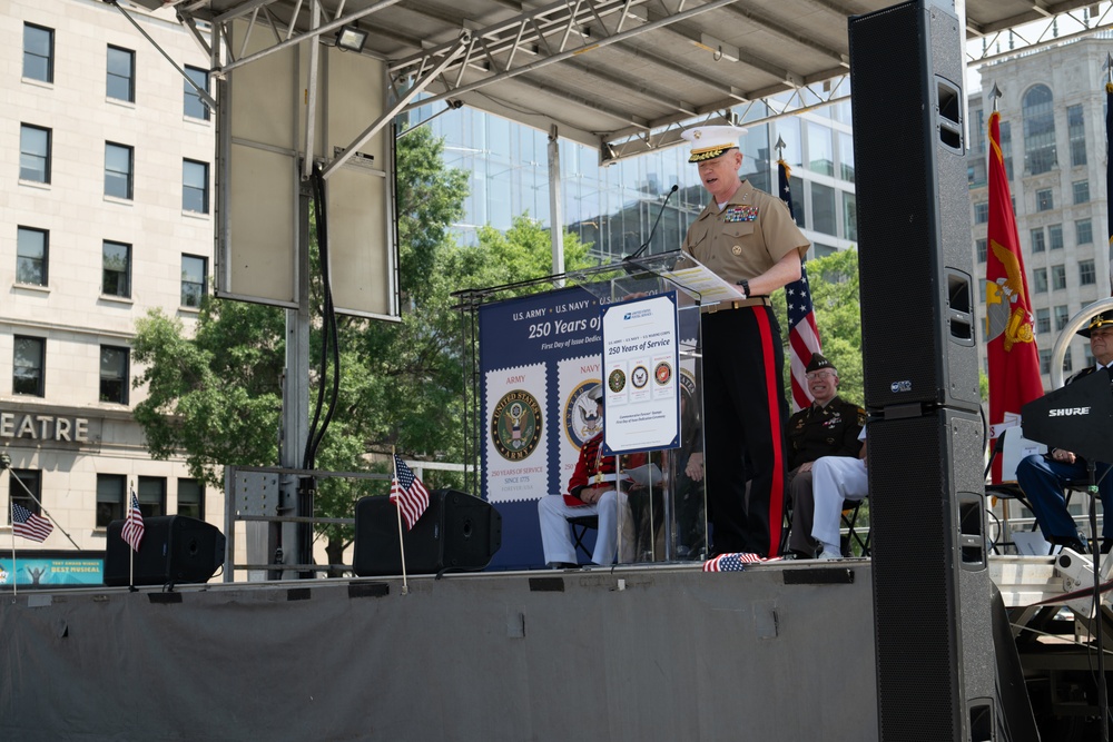 USPS 250th Military Stamps First Day of Issuance Ceremony