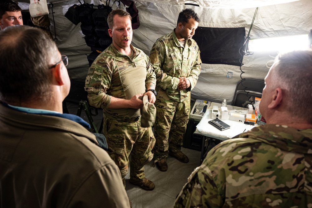 DHA’s Force Health Protection team visits Role 2 during DEFENDER 2025 in Lithuania