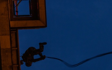 5th ANGLICO | HRST Tower Rappel at Night