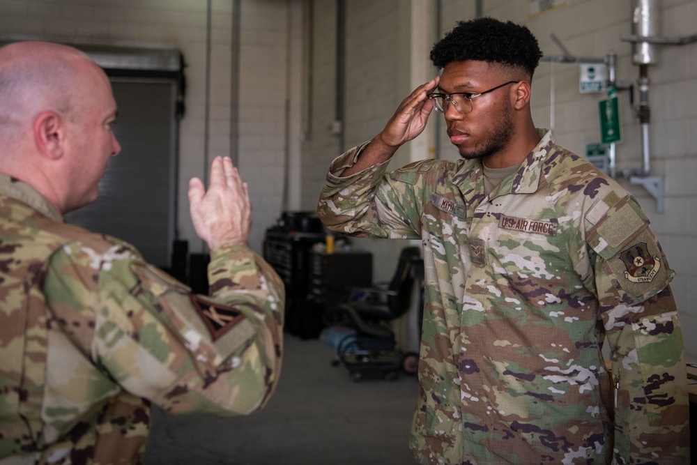 379th EMXS Recognizes Airman