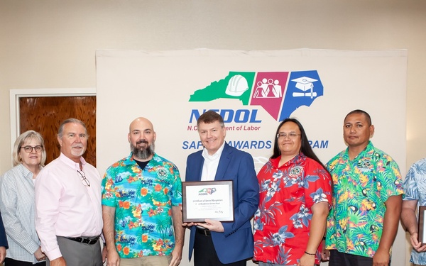 FRCE safety record earns recognition from North Carolina Department of Labor