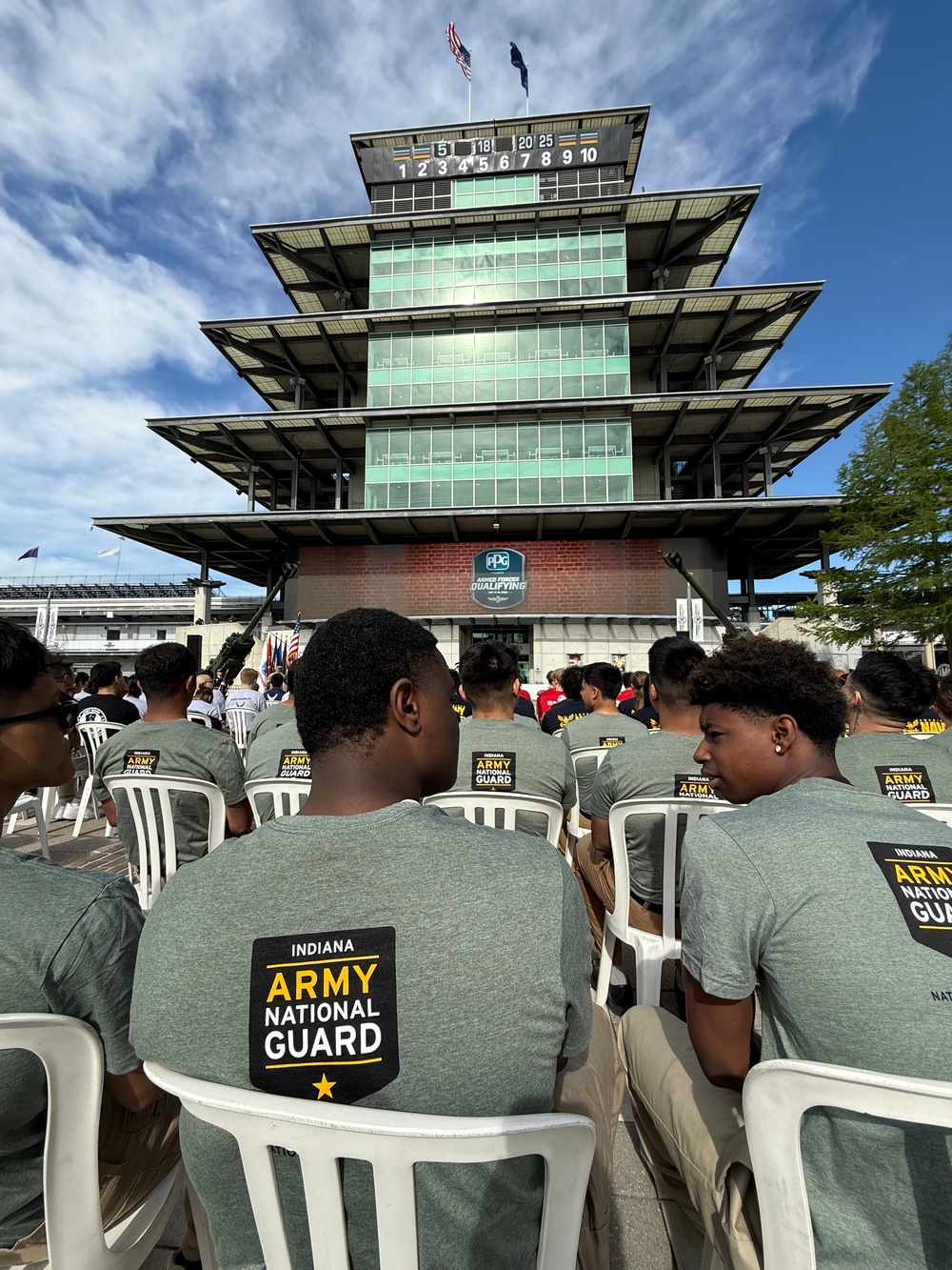 Approximately 180 Hoosiers join military during enlistment ceremony at IMS