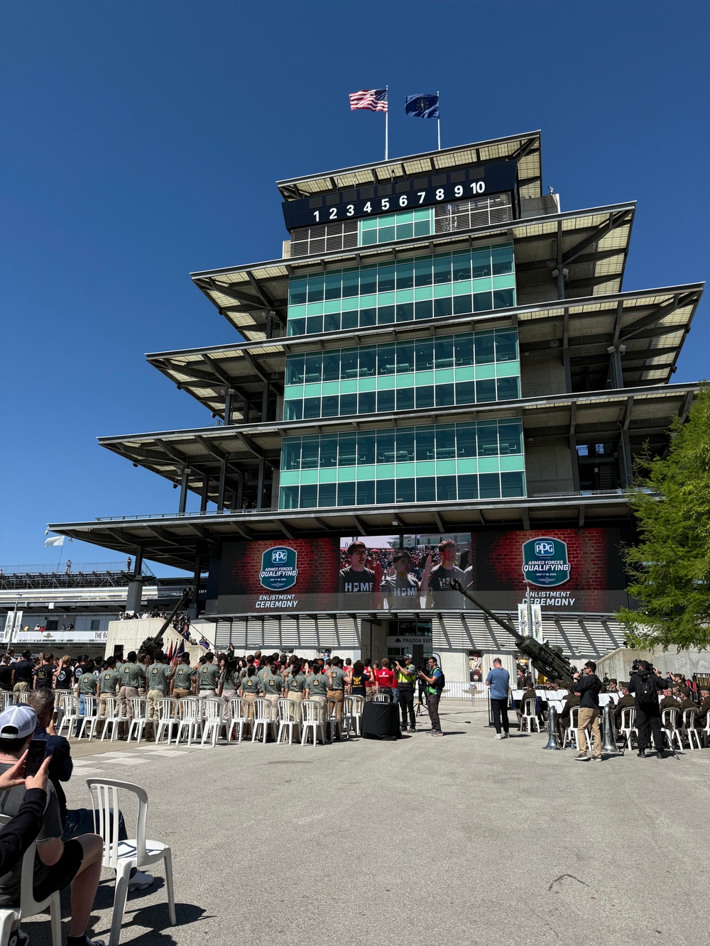 Approximately 180 Hoosiers join military during enlistment ceremony at IMS