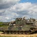 U.S. Army maneuver a M1A2 Abrams to simulate an assault during Combined Resolve 25-2