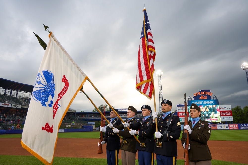 1-10 AB Color Guard supports Syracuse Mets Armed Forces Day