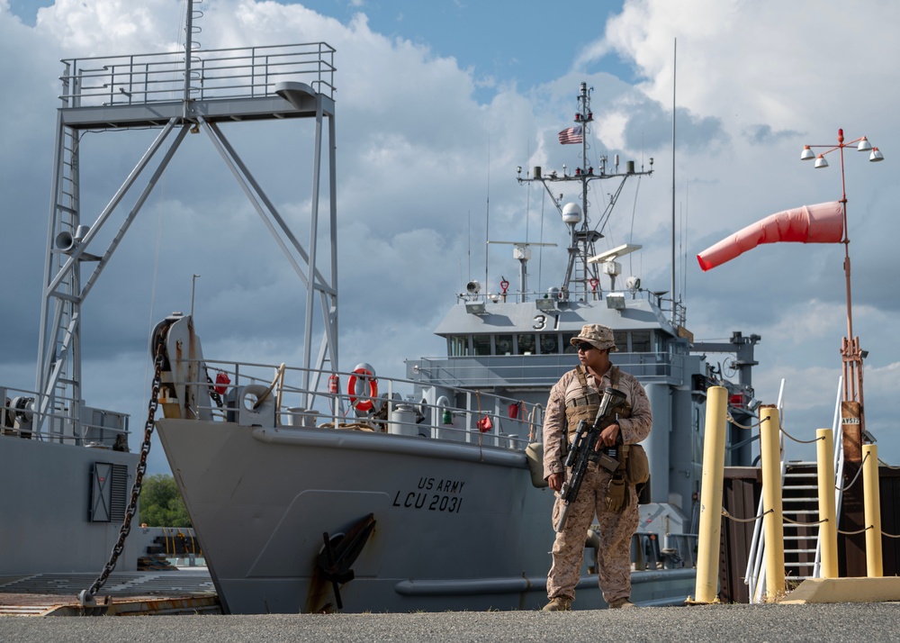 DoD provides security during illegal alien transfer