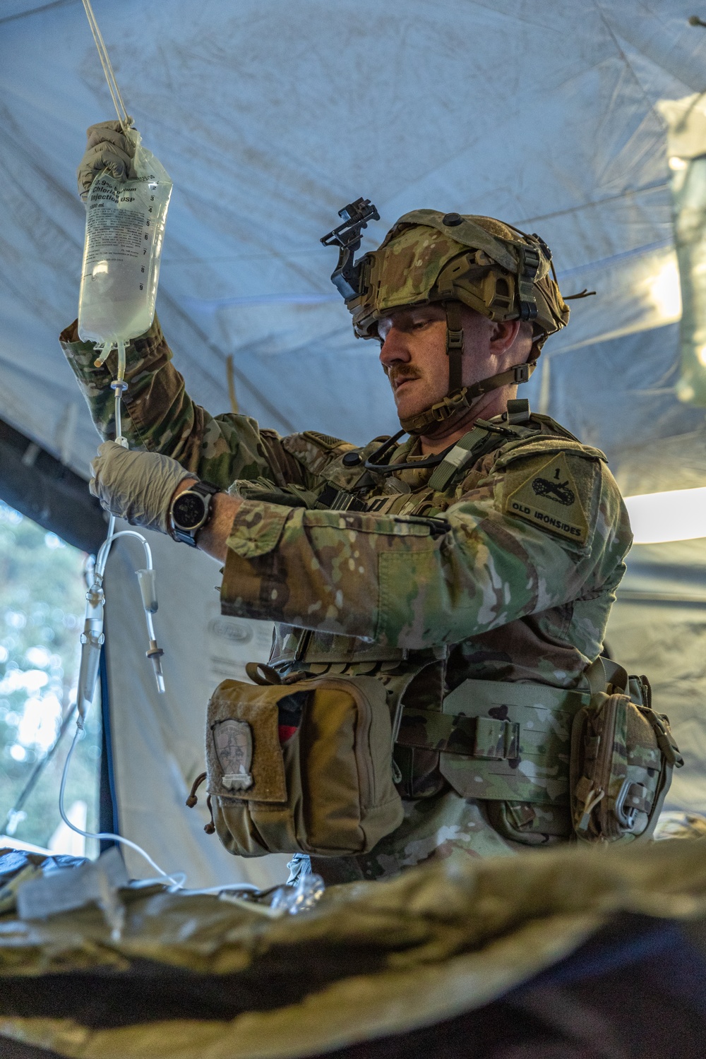 1st Battalion, 501st Aviation Regiment Conducts Point-to-Point Blood Transfusion Training During Combined Resolve 25-2