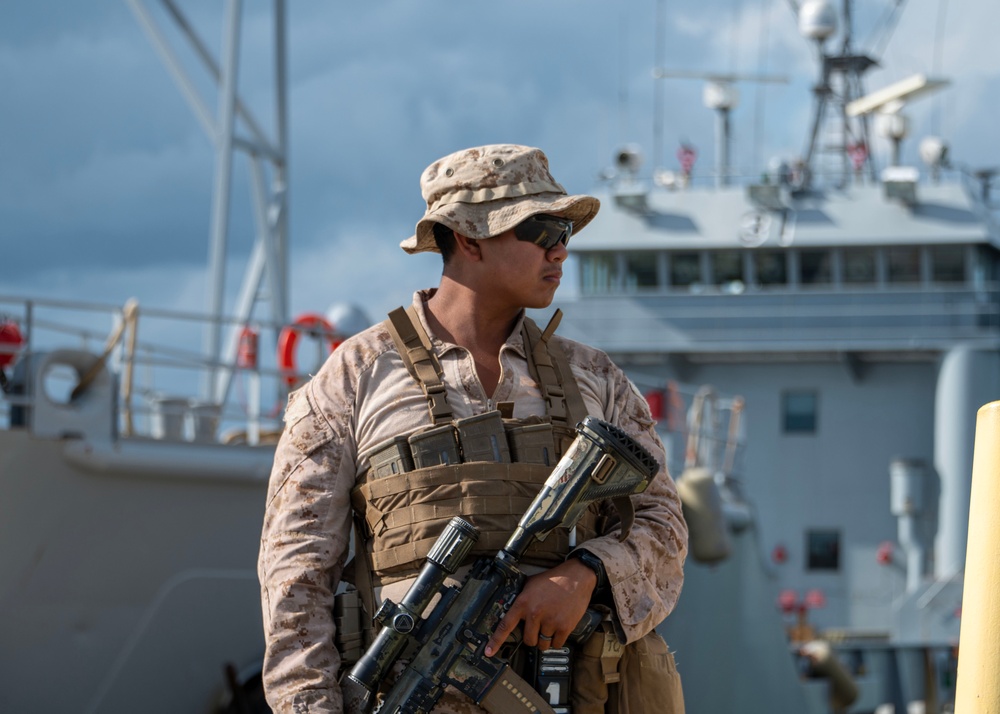 DoD provides security during illegal alien transfer