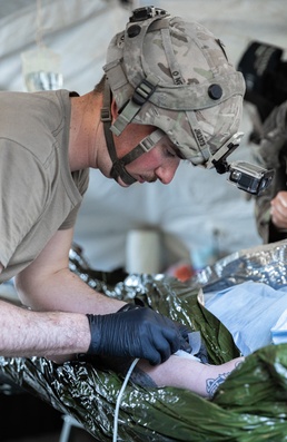 1 Battalion, 501st Aviation Regiment Conducts Point-to-Point Blood Transfusion Training During Combined Resolve 25-2