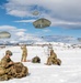 Paratroopers from the 82nd Airborne Division conduct an integrated Joint Forcible Entry training exercise for Swift Response 25