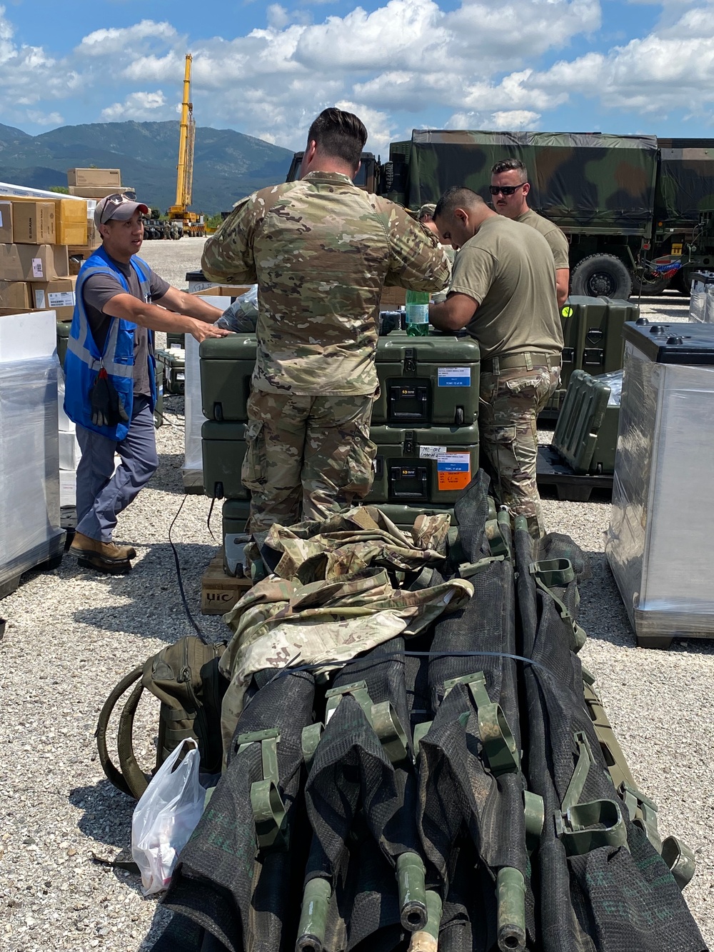 Infantry APS-2 set, more issued to Vermont Army National Guard in Greece for DEFENDER 25