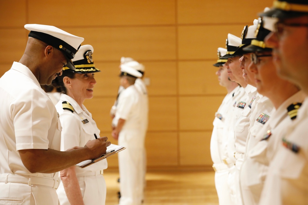 NMRC Conducts Summer Uniform Inspection