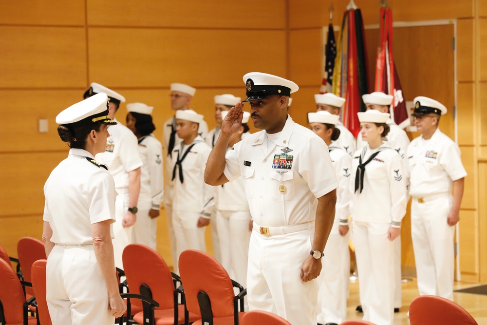 NMRC Conducts Summer Uniform Inspection