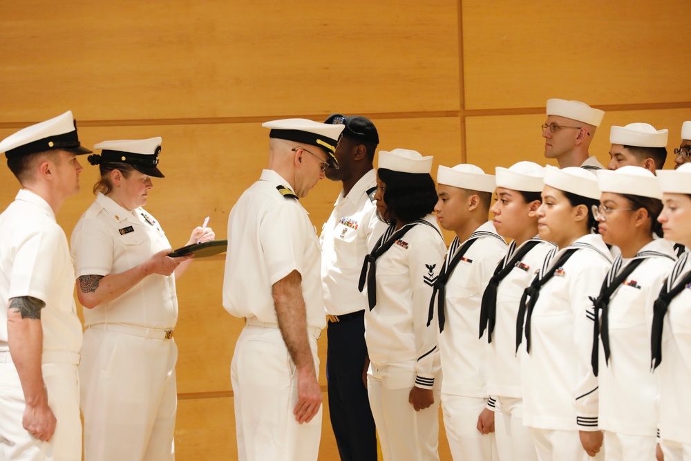 NMRC Conducts Summer Uniform Inspection