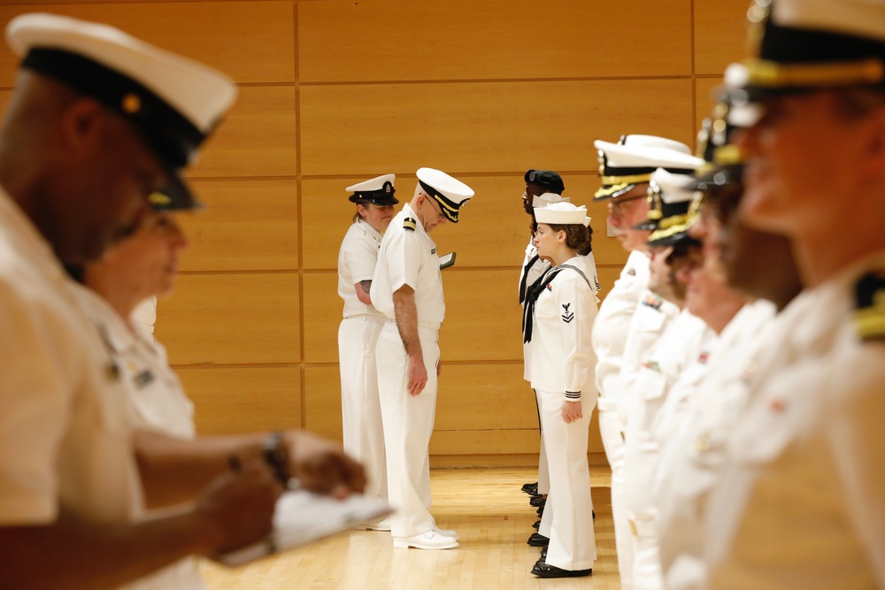 NMRC Conducts Summer Uniform Inspection