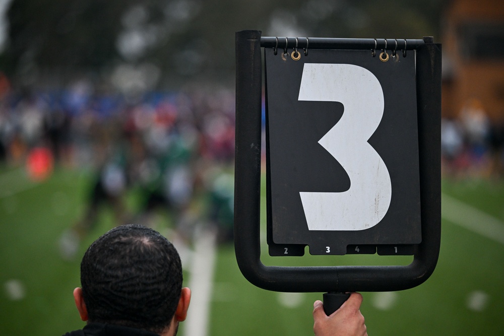 U.S., UK, French militaries compete in flag football tournament