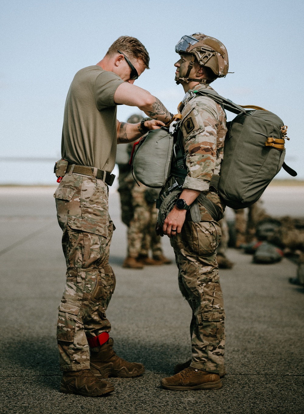 Sky Soldiers prepare to jump into Lithuania during Swift Response 2025