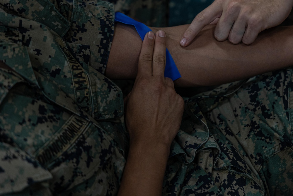 22nd MEU | BLT 3/6 Conducts IV Insertion Training Aboard USS Iwo Jima