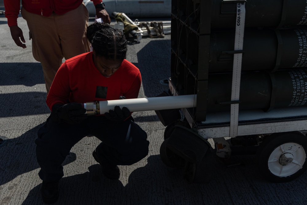 22nd MEU | VMM-263 (REIN) Building Rockets Aboard USS Iwo Jima