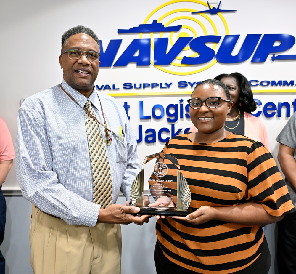NAVSUP FLC Jacksonville awards Small Business Acquisition Advocate for the 2nd Quarter of FY2025