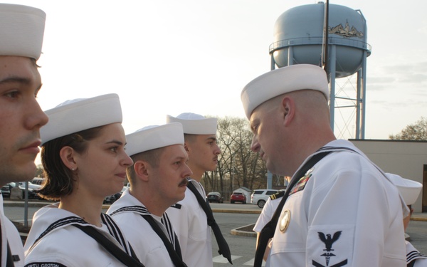 Navy Medicine Readiness and Training Unit Groton Conducts Uniform Inspection