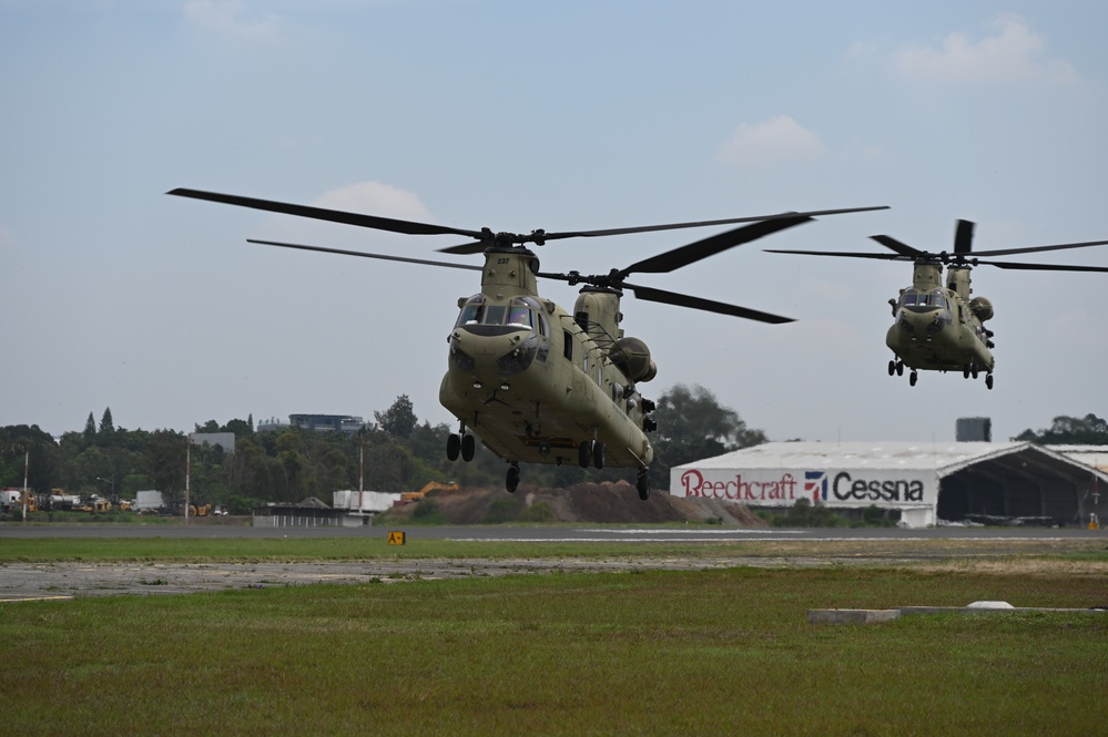 Air support arrives to CACEN in support of CENTAM Guardian 25