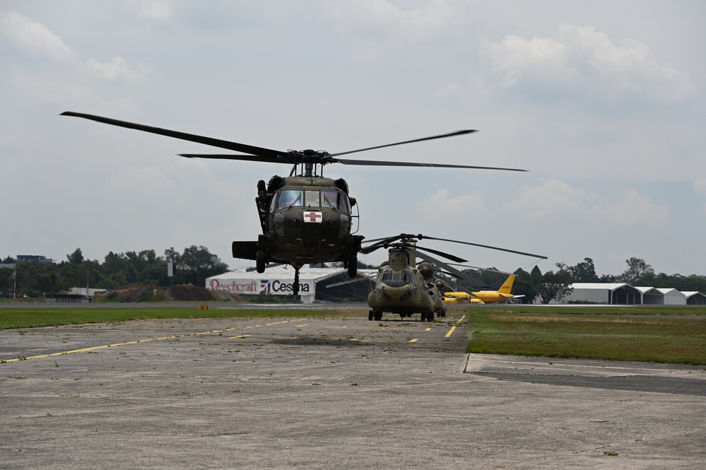 Air support arrives to CACEN in support of CENTAM Guardian 25
