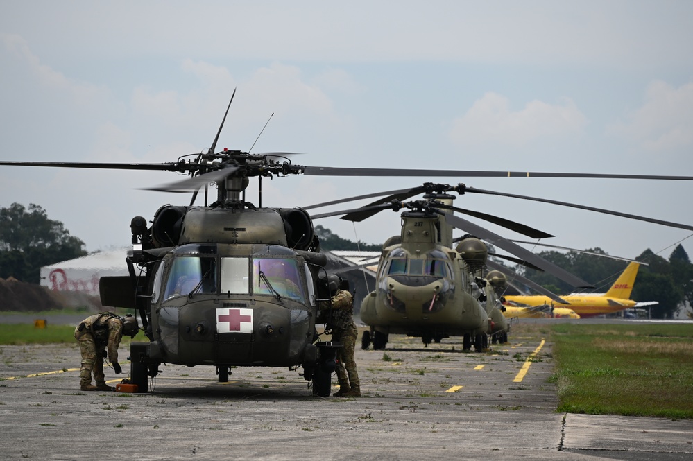 Air support arrives to CACEN in support of CENTAM Guardian 25