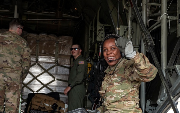 C-130 arrival to Guatemala City in support of CENTAM Guardian 25