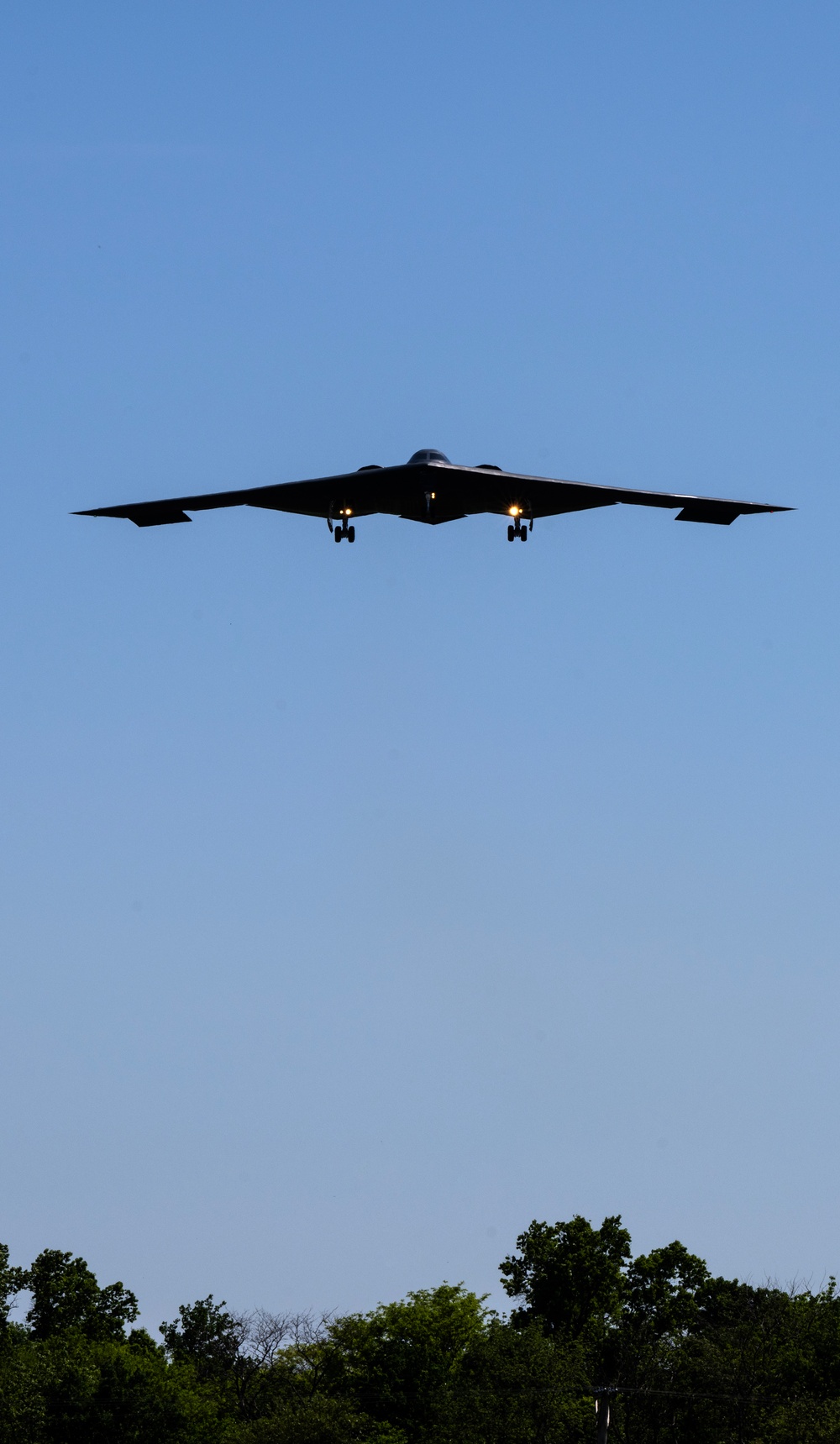 B-2 Spirit stealth bombers return from Diego Garcia