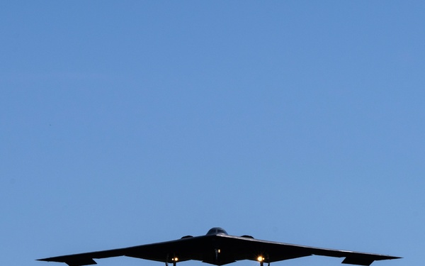 B-2 Spirit stealth bombers return from Diego Garcia