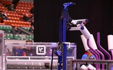 NUWC Division Newport-sponsored robotics team finishes among top alliances at world competition